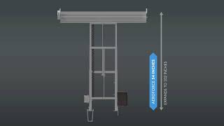 Most versatile roll off container tarp system- AeroForce ROC- Tower/Slides