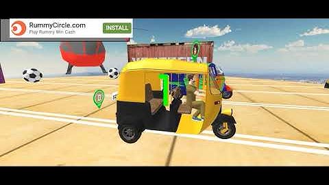 Tuk Tuk rickshaw 3D stunt free stunt games