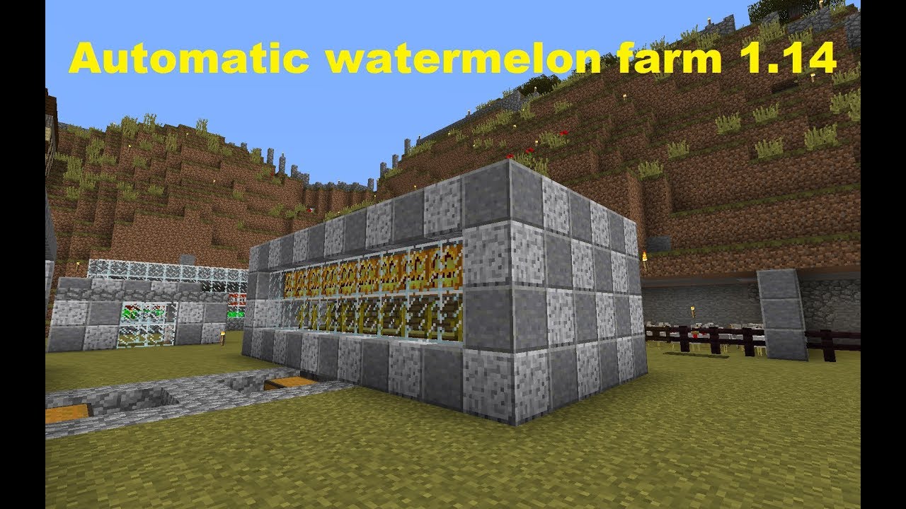 Minecraft 1.14 - Automatic Watermelon Farm