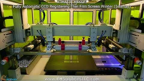 ATMATIC MF66 FI Fully Automatic CCD Registering Thin Film Screen Printer (Interlay)