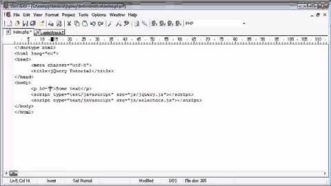 jQuery Tutorial - 11 - Introduction to Selectors