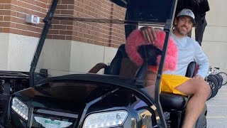 Aaron Rodgers Custom Aston Martin Golf Cart