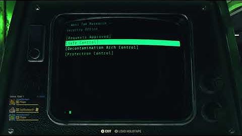 Security Terminal (West Tek Research Center) - Fallout 76 Terminal