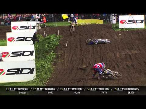 Max Anstie Crash during Qualifying- 2017 Monster Energy FIM MXoN Presented by Fiat Professional