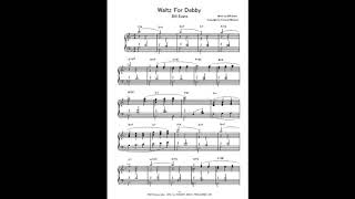 Waltz For Debby / Bill Evans piano score [MIDI]