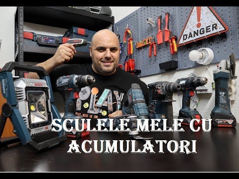 Electricianul  Sculele mele cu acumulatori