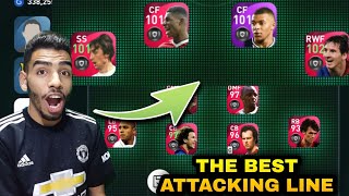 THE BEST ATTACKING LINE IN PES MOBILE 
