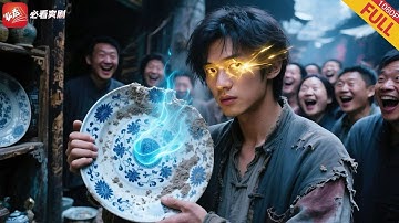 【新劇】窮小子花1塊錢在廢品站撿漏個破盤子，誰曾想竟是天價青花瓷！轉手賺了1萬塊，從此逆襲成土豪！#逆袭 #男频 #drama #短剧