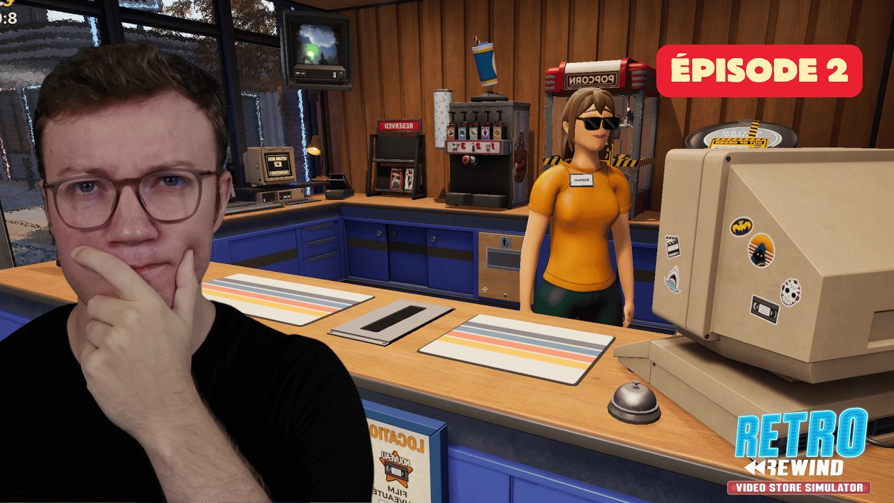 Retro Rewind - Video Store Simulator : J'engage mon premier employé (jeu complet) ! EP2