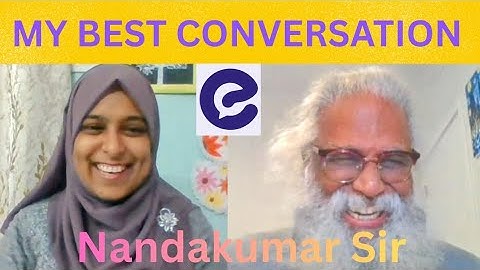 My Best English Conversation with Nandakumar Sir @EnglishYaari
