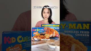 Let’s compare kid cuisine and hungry man. #frozenfood #tastetest