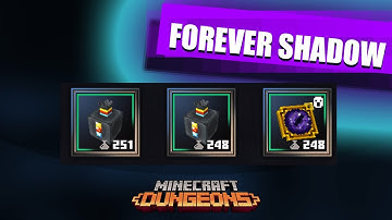 FOREVER SHADOW Synergy in Minecraft Dungeons using Satchel of Elements + Shadow Shifter