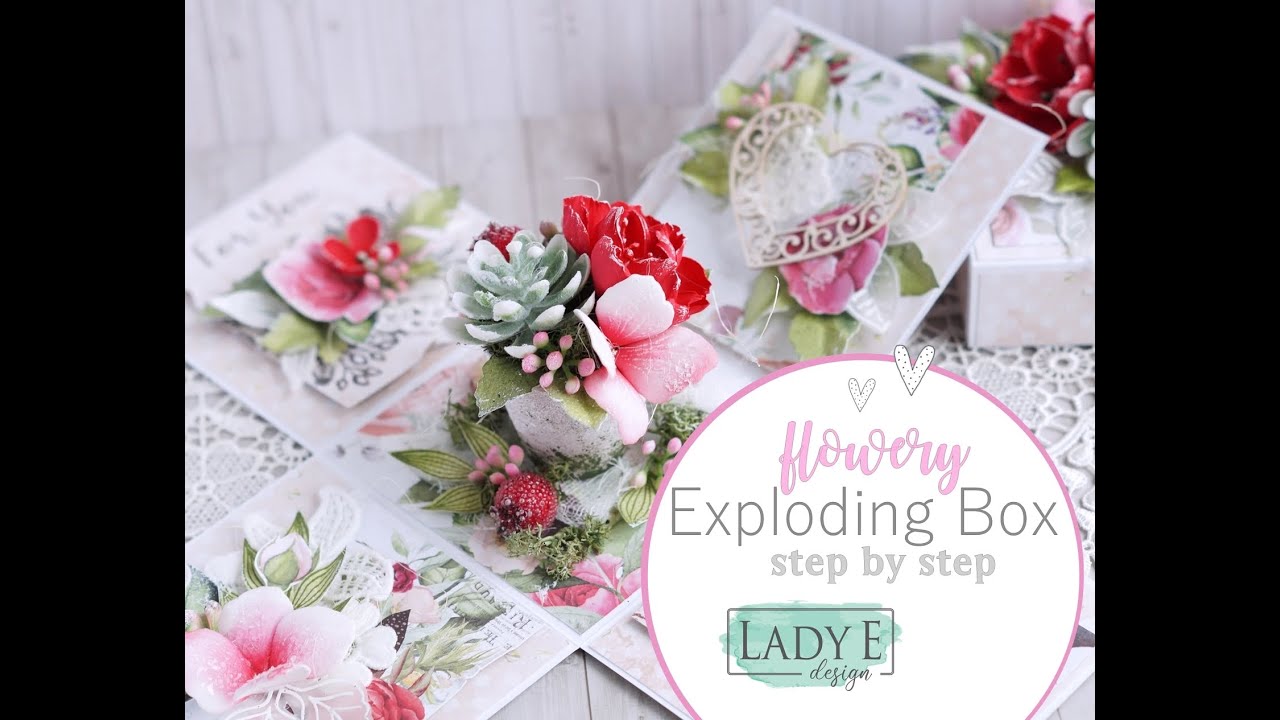 AB STudio Flowery Exploding Box Step by step