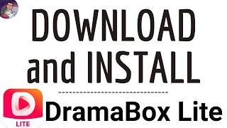 Download DRAMABOX LITE App, how to INSTALL Drama Box Lite application ( free ) Series Movie Premium screenshot 3