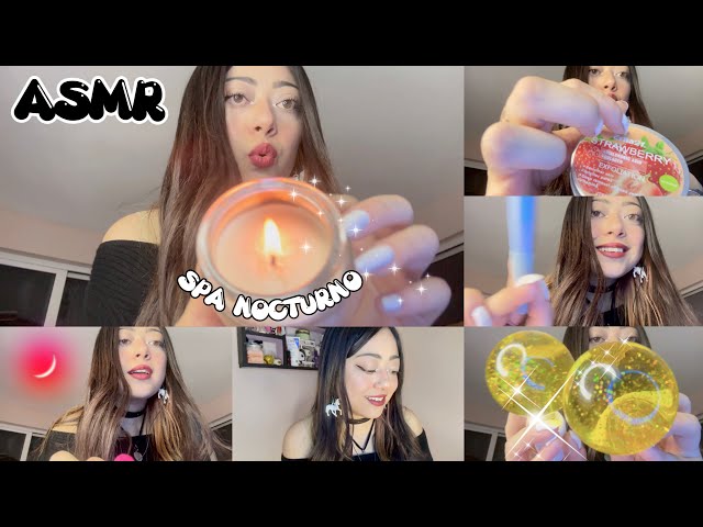 ASMR | 🌙 SKINCARE EN PRIMERA PERSONA! | 💕 KIND GIRL te invita a SPA NOCTURNO 🌙 Sonidos relajantes ⭐️