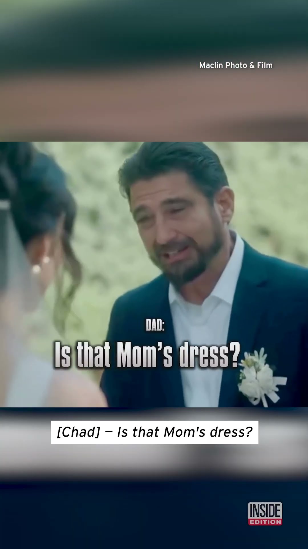 Father of the Bride in Tears When He Sees His Daughter #shorts