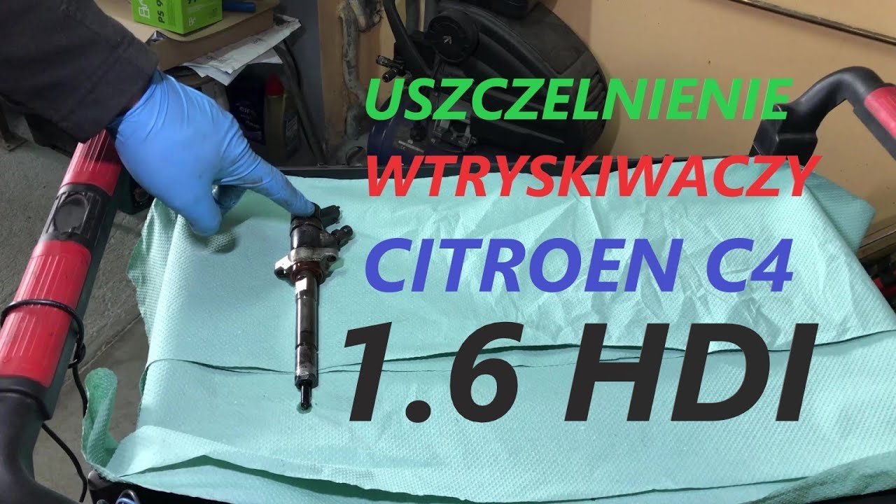 Wymiana Uszczelek Wtryskiwaczy Citroen C4 1.6 Hdi - Youtube