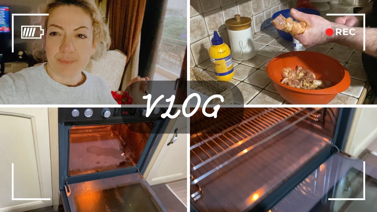 Επιτέλους καθάρισα το φούρνο μου❗❗❗Φτιάχνουμε χειροποίητα χοιρινά σουβλάκια✨ Συνταγή για αρακά με 🍗🍗