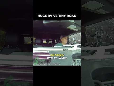 Will Our Mega Sized RV Get Stuck On This Tiny Road? #rvliving #rv #rvtravel