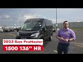 2023 RAM PROMASTER 1500 CARGO VAN HIGH ROOF 136&#39; WB