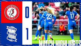 HIGHLIGHTS | Bristol City 0-1 Blues Women