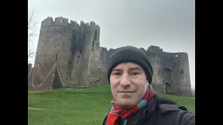 Exploring the ruins of Chepstow Castle