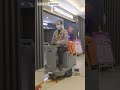 How a Ride-On Scrubber Cleps a Massive Mall in Record Time!#cleaning #mall