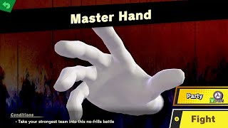 Incorrect Master Hand Lines