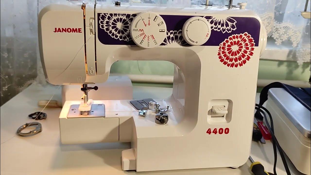 Как делать петли на Janome 4400 швейная машина Бытовая машинка
