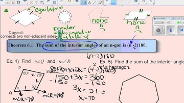6-1 Polygons interior and exterior angles