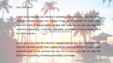 Beautiful sunset and palm trees