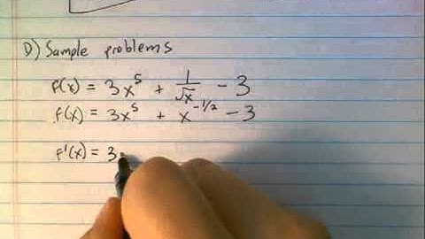Deriv F   Derivatives with Both Negative and Fractional Exponents