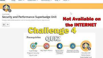 Security and Performance Superbadge Unit - Challenge 4 - Quiz
