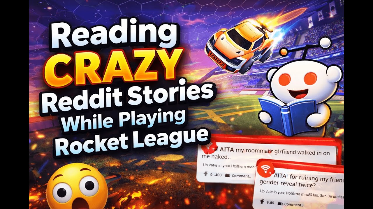 Reading CRAZY Reddit stories while playing Rocket League