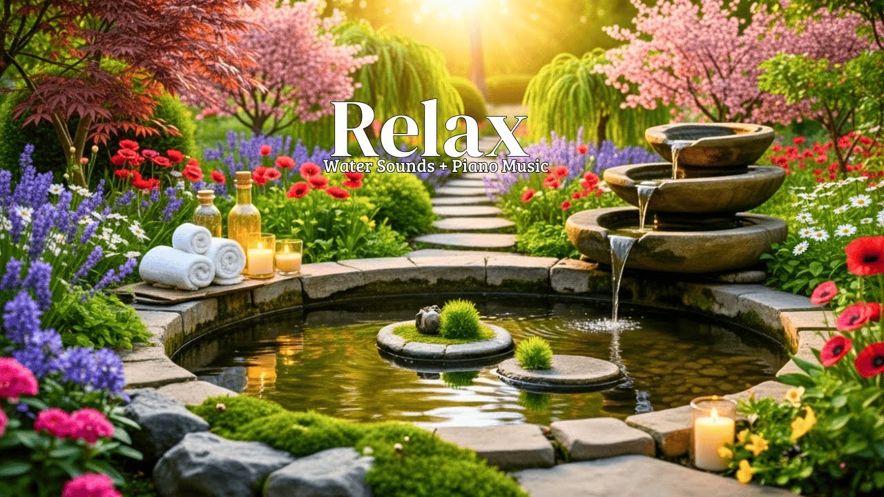 Sleep Music and Sound of Water 🌿 Calm Mind, Anxiety Relief, Deep Sleep