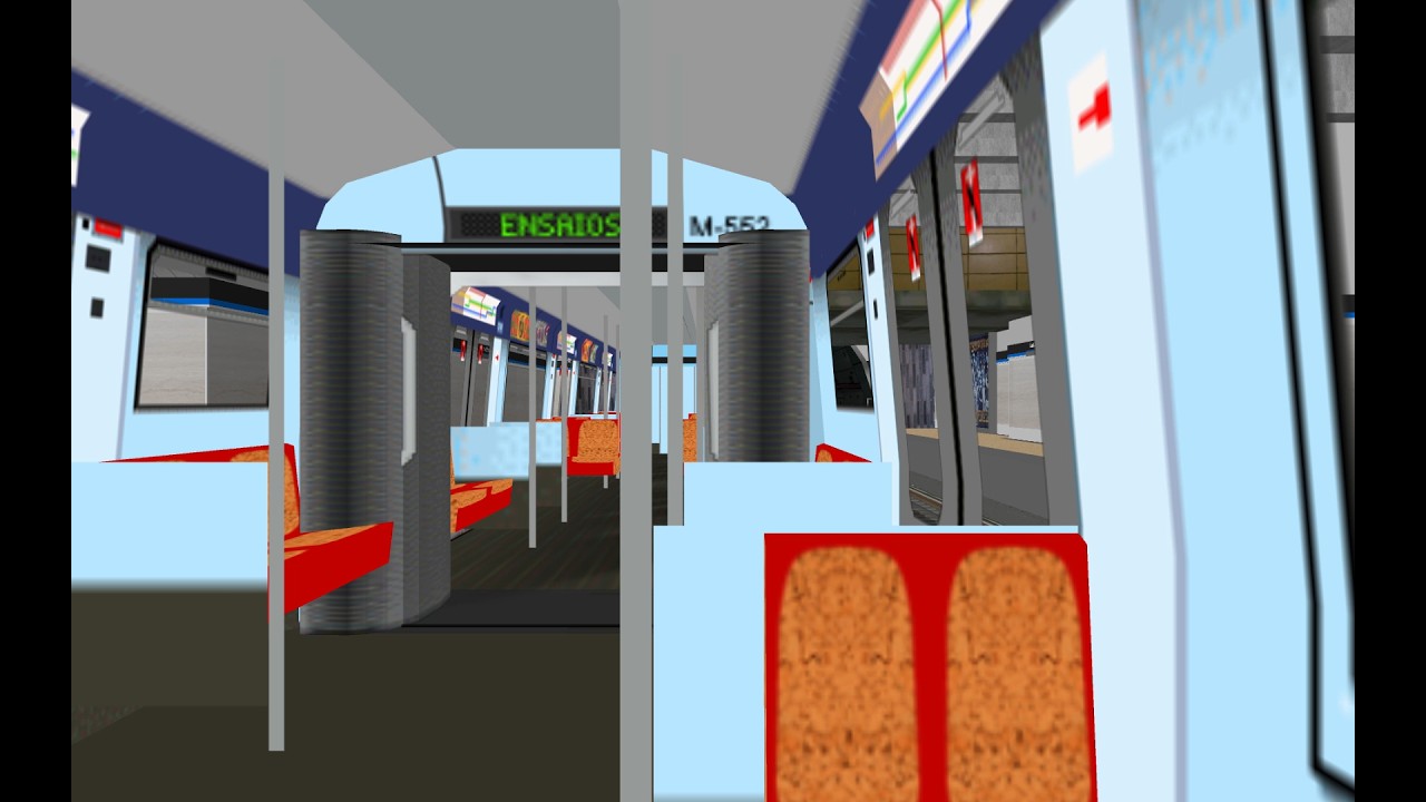 Viagem Na Linha Azul Do Metro de Lisboa (Santa Apolonia - Reboleira)