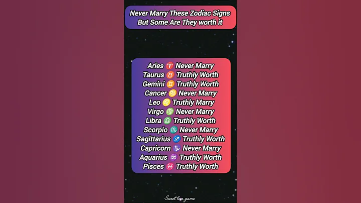 Never Marry These Zodiac Signs But Some Are They Worth it #shorts #horoscope #zodiacsign