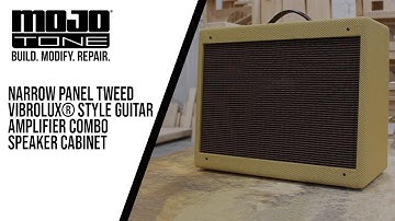 NARROW PANEL TWEED VIBROLUX® STYLE GUITAR AMPLIFIER COMBO SPEAKER CABINET