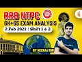 GK & GS Questions Asked in RRB NTPC 2 Feb 2021 Exam | GS Questions by Neeraj Jangid