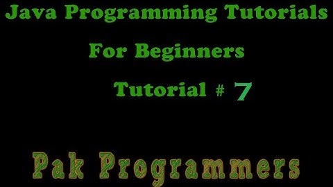 Java Urdu Programming Tutorial  7  Math Operators