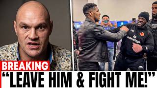 “YOU F******* RAT!” Tyson Fury DESTROYS Anthony Joshua After Brawl with Deontay Wilder!