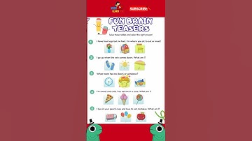 “Can You Solve These 5 Brain Teasers? 🧠 | Fun Riddles for Kids #Shorts