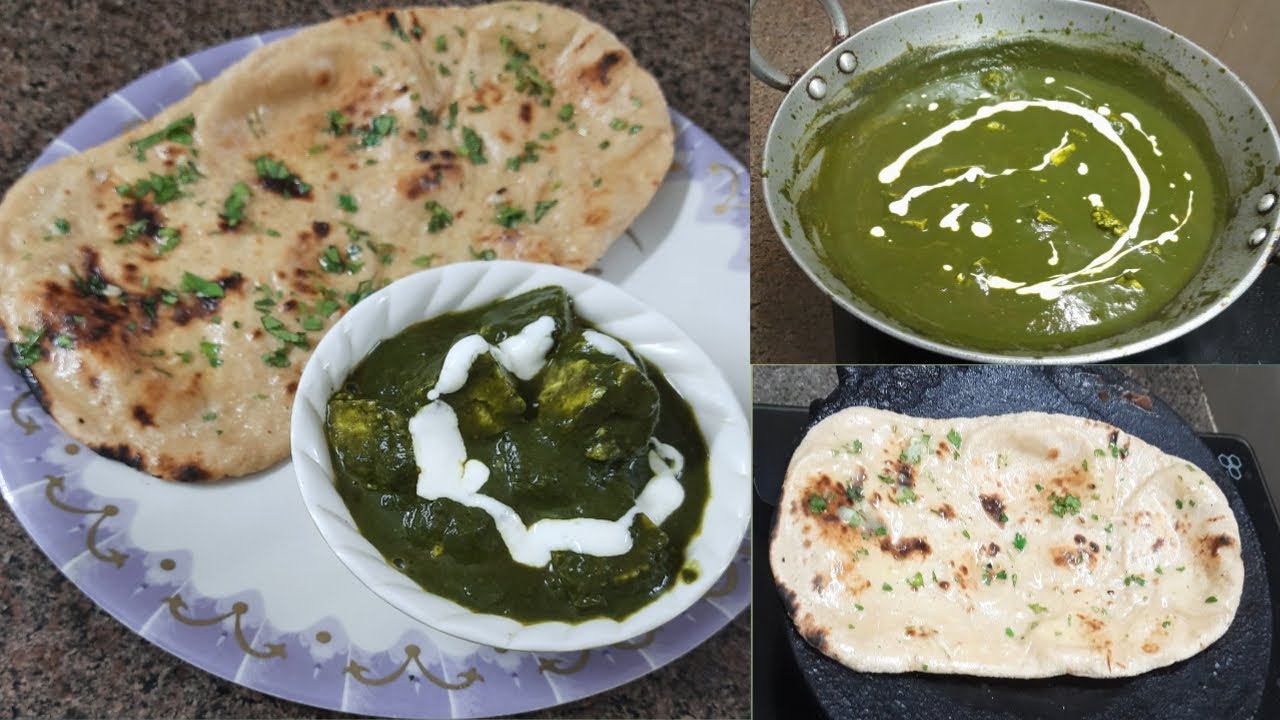 Whole wheat palak naan