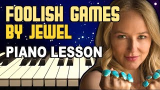 Foolish Games Jewel Piano Lesson Tutorial How to Play