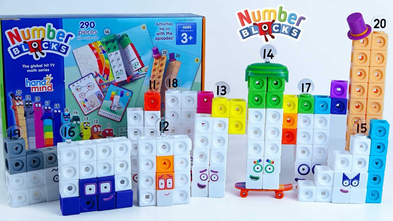 Building Numberblocks 11-20 Mathlinks Cubes | Learninh & Counting