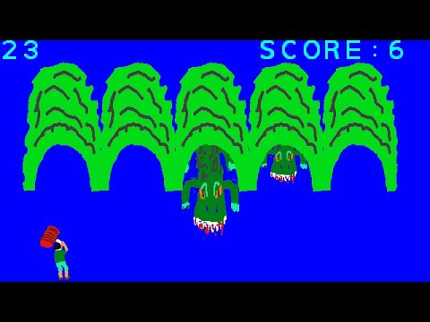 【プチコン4/SmileBASIC作品】ワニワニ P by うめぼしりょくちゃ