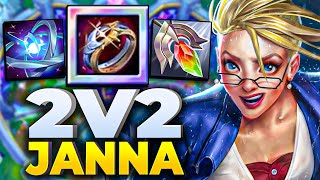 PLAYING JANNA IN 2v2v2v2 ARENA! How Good Is She? | League Of Legends 2v2v2v2 Arena