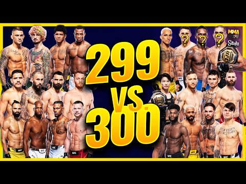 UFC 299 vs. UFC 300: QUAL VAI SER MELHOR? #ufc300