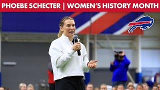 NFL Analyst Phoebe Schecter Talks Flag Football, Women's History Month, And More! | Buffalo Bills Content