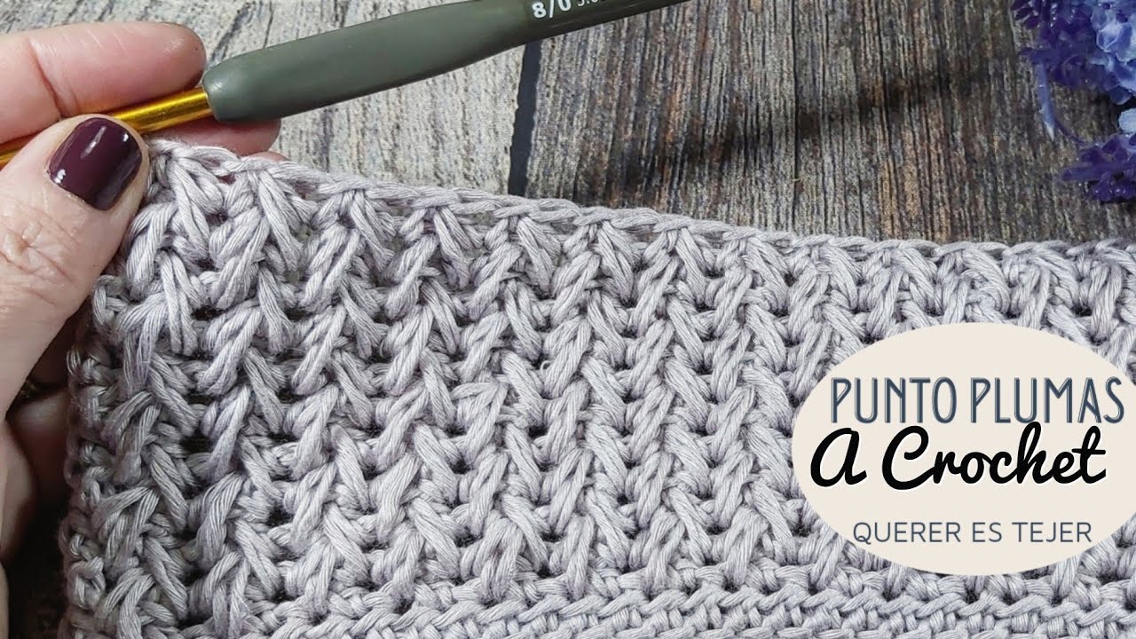 Puntos a crochet punto Plumas  ☆ crochet stitches ☆ crochet paso a paso